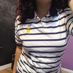 Disney Striped Pooh Polo
